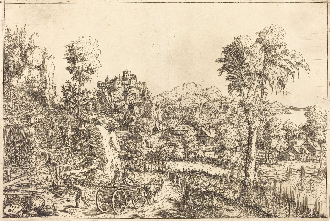 Landscape with a Vineyard by Hanns Lautensack