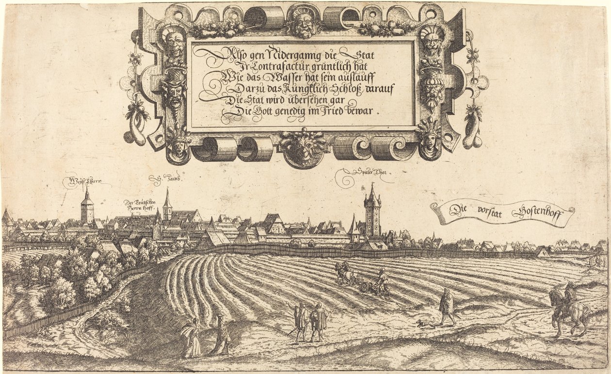 View of Nuremberg from the West by Hanns Lautensack