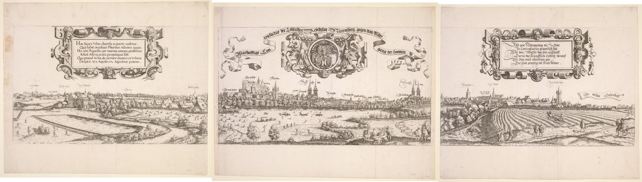 Panoramic View of Nuremberg by Hanns Sebald Lautensack