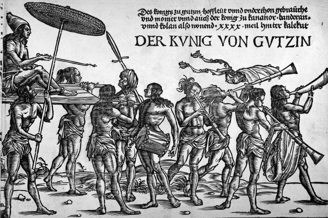 Der Kunig von Gutzin, print made by Georg Glockendon, 1511 by Hans Burgkmair