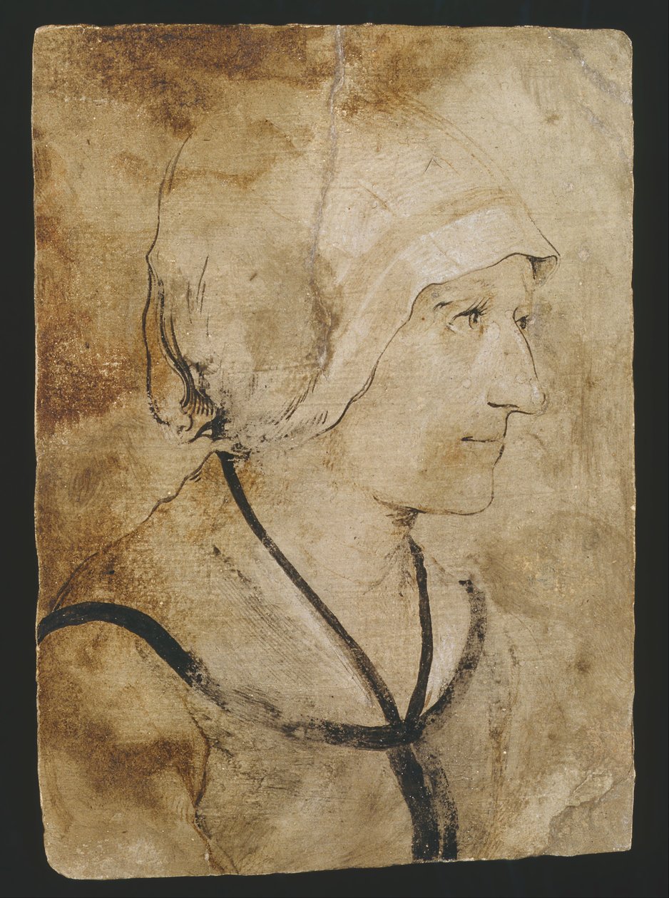 Portrait of a Wife of an Unknown Stonemason by Hans Holbein der ältere