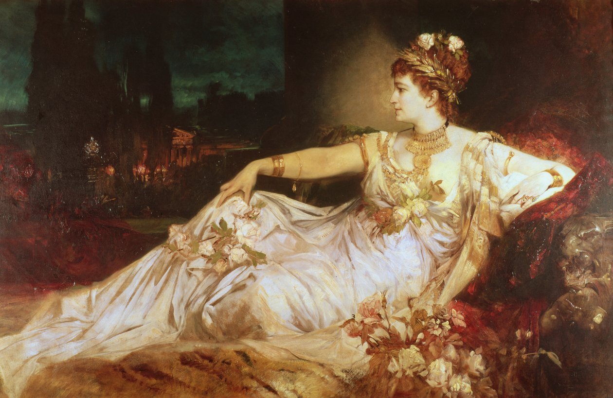 Charlotte Wolter as the Empress Messalina by Hans Makart