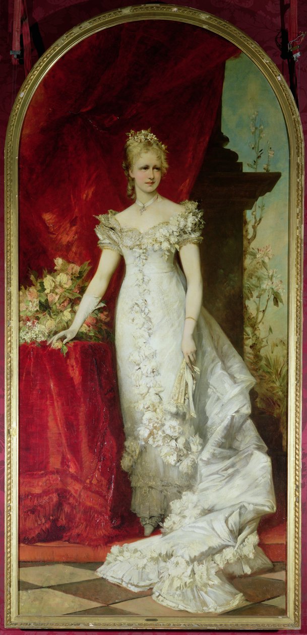 Crown Princess Stephanie of Belgium, Consort to Crown Prince Rudolf of Austria by Hans Makart