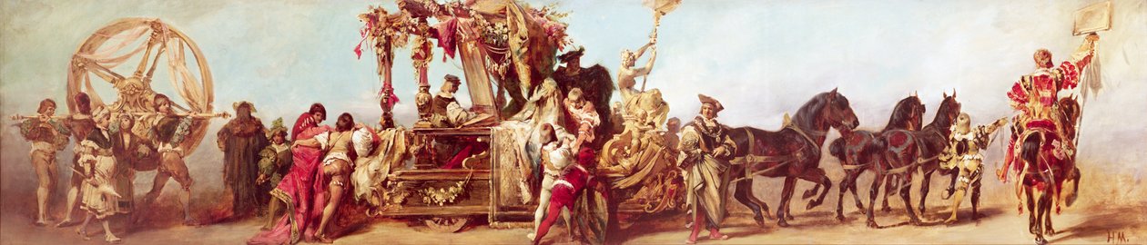 Design for the Jubilee Procession of Emperor Franz Joseph I of Austria: The Textile Industry, 1879 by Hans Makart