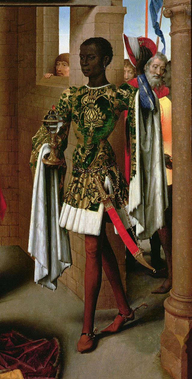 Adoration of the Magi, Central Panel of the Triptych of the Adoration of the Magi (detail) by Hans Memling