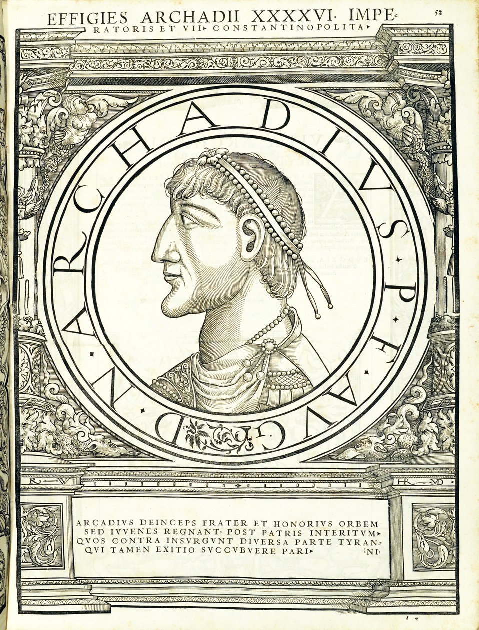 Arcadius, Illustration from 