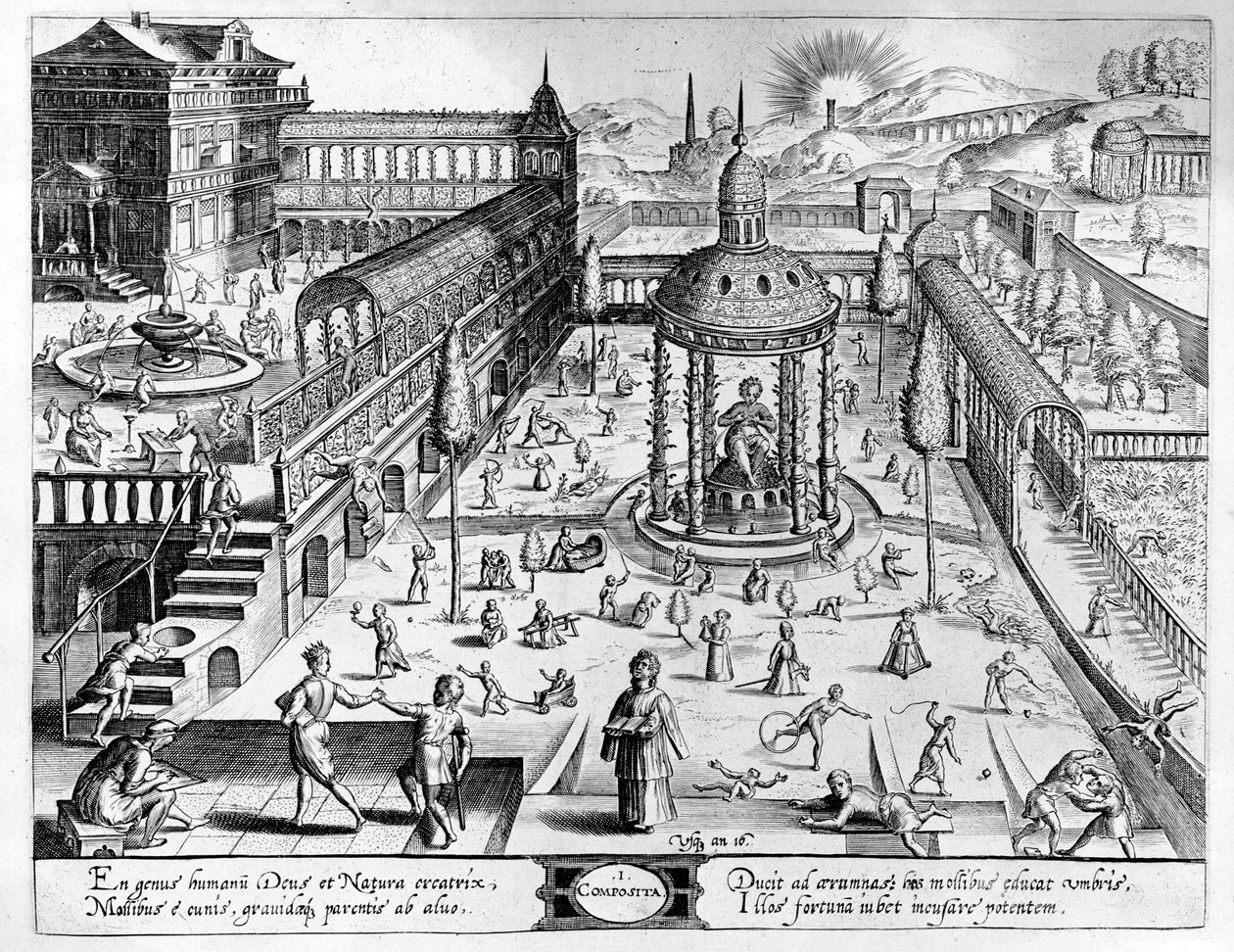Composita, engraved by Johannes Wierix, reprinted 1638 by Hans or Jan Vredeman de Vries
