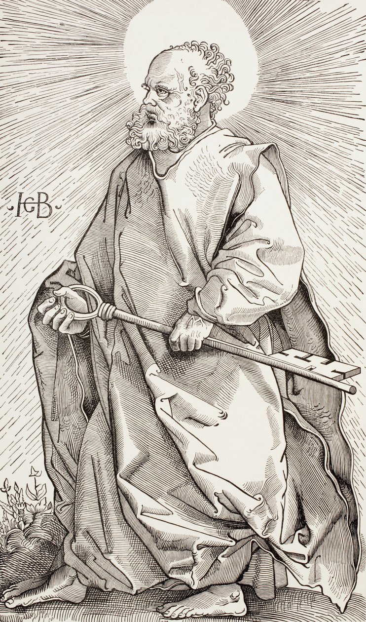 St. Peter Holding the Keys of the Kingdom of Heaven by Hans (after) Baldung Grien