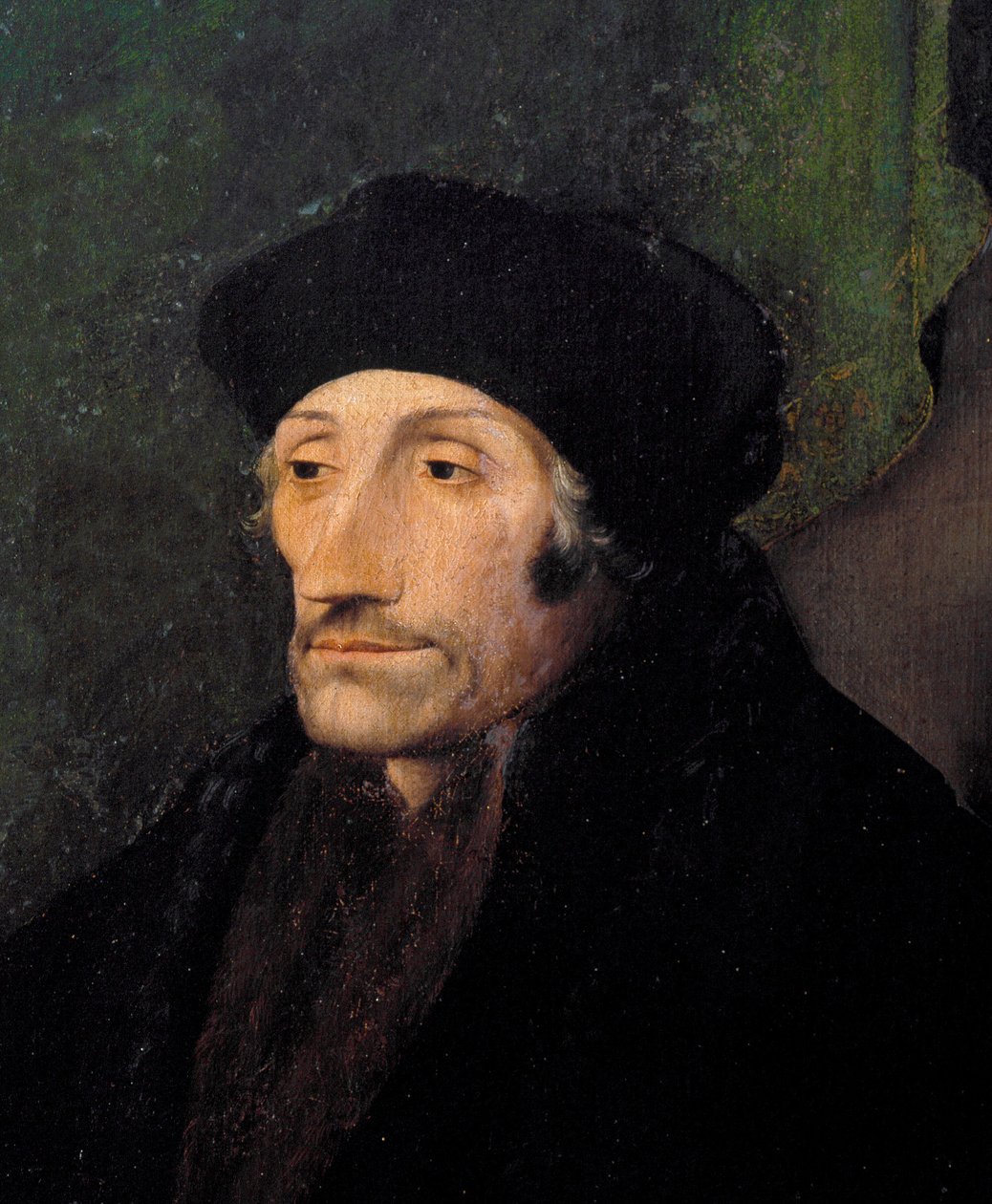 Portrait of Erasmus of Rotterdam, Dutch humanist by Hans (attr. to) Holbein the Younger
