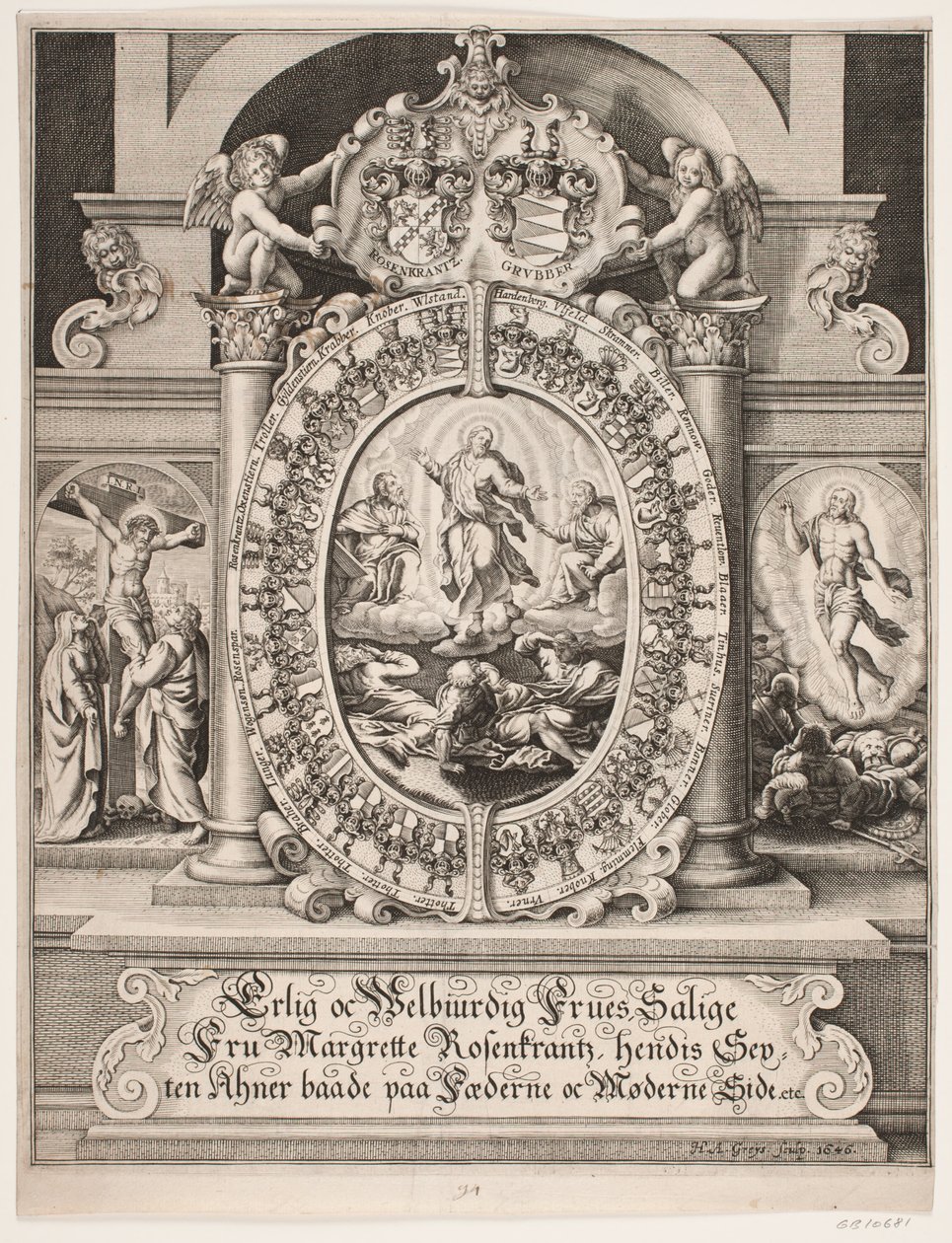 The Transfiguration of Christ. Surrounded by Margrethe Rosenkrantz