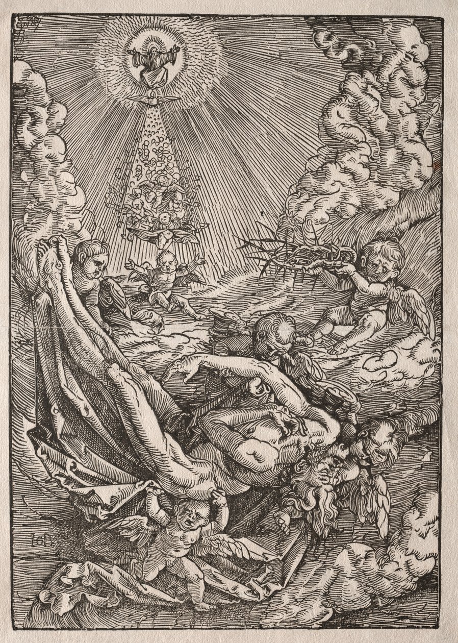 Christ Carried to Heaven by Angels by Hans Baldung