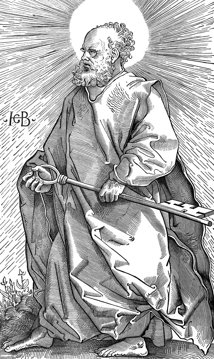 St Peter Holding His Symbol of a Key by Hans Baldung
