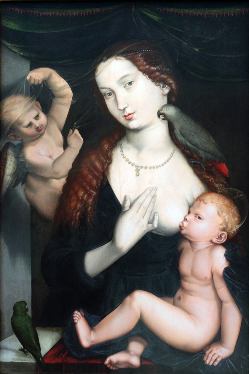 The Madonna with the Parrots by Hans Baldung Grien