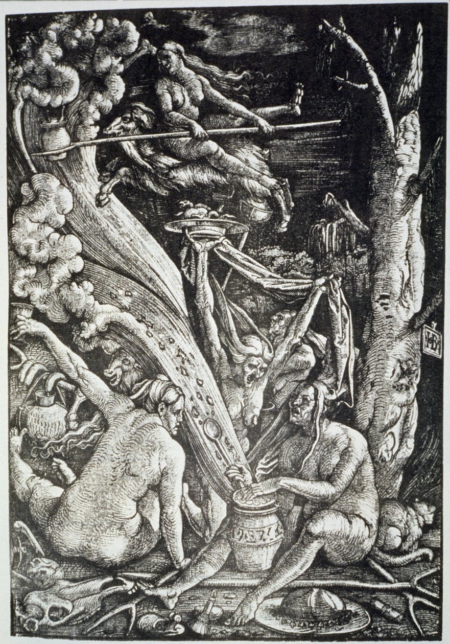 The Witches at the Sabbath (after Hans Baldung Grien) by Hans Baldung Grien