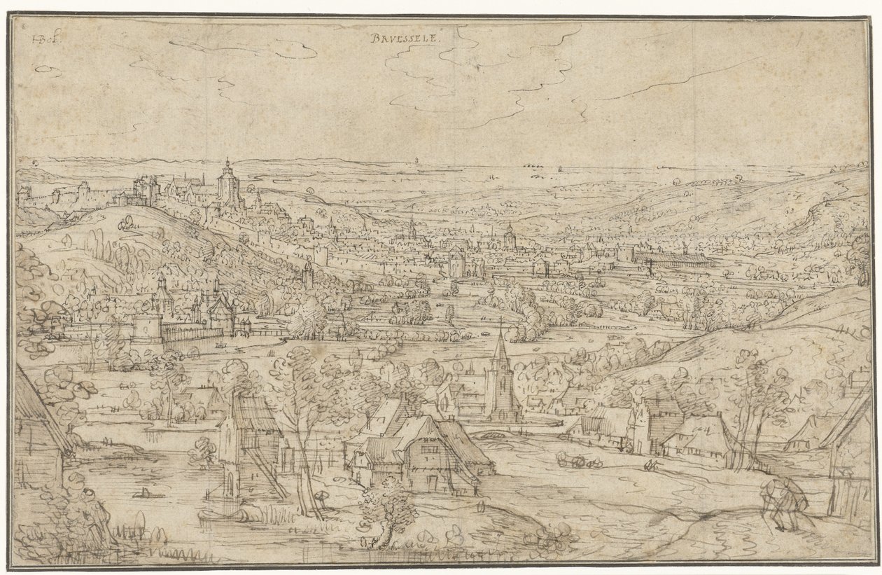 View of Brussels by Hans Bol