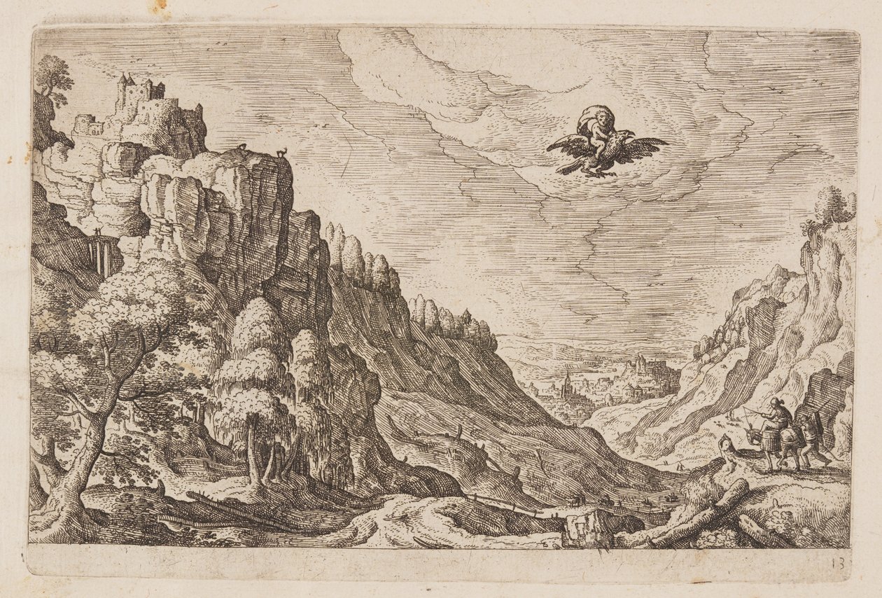 Plate 13, from Landscapes with Scenes from the Old and New Testament and Ovid