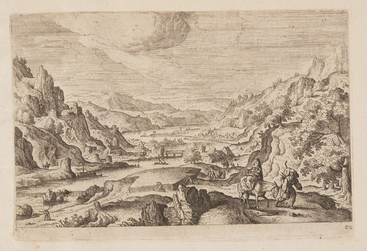 Plate 20, from Landscapes with Scenes from the Old and New Testament and Ovid
