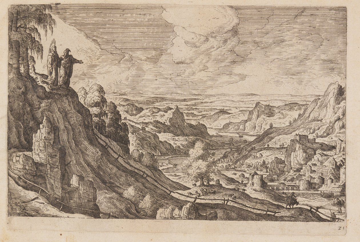 Plate 21, from Landscapes with Scenes from the Old and New Testament and Ovid’s Metamorphoses by Hans Bol