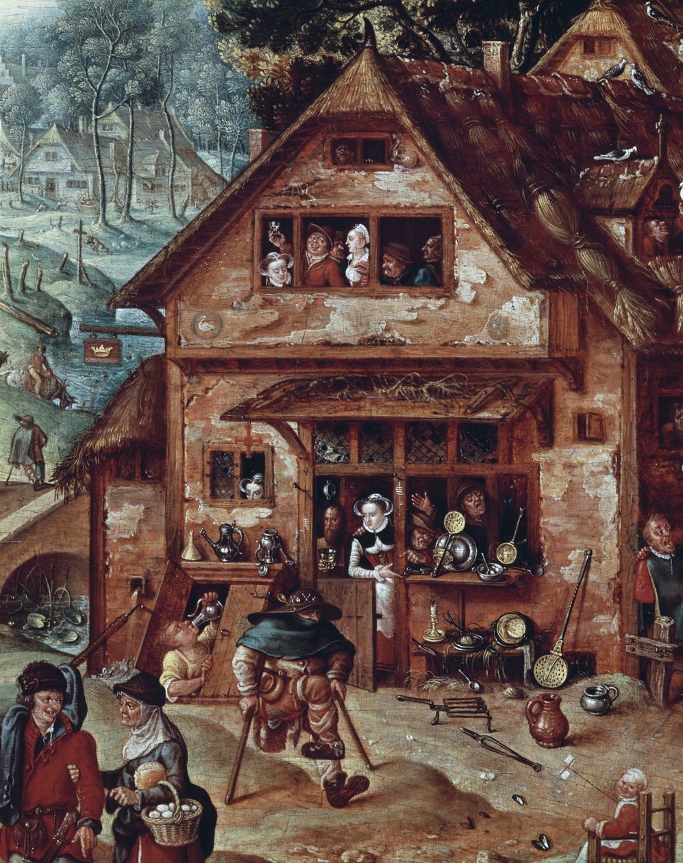 Tavern (detail) by Hans Bol