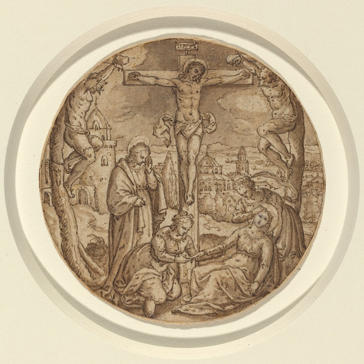 The Crucifixion by Hans Bol