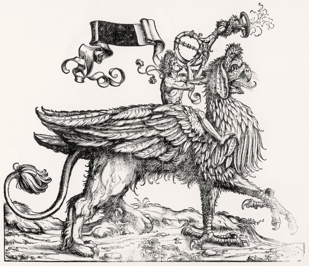 A Mounted Griffin, from Maximilian