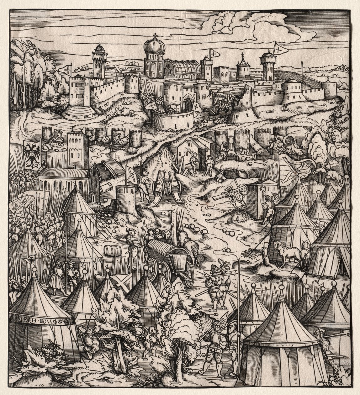 The White King: The Siege of Padua by Hans Burgkmair