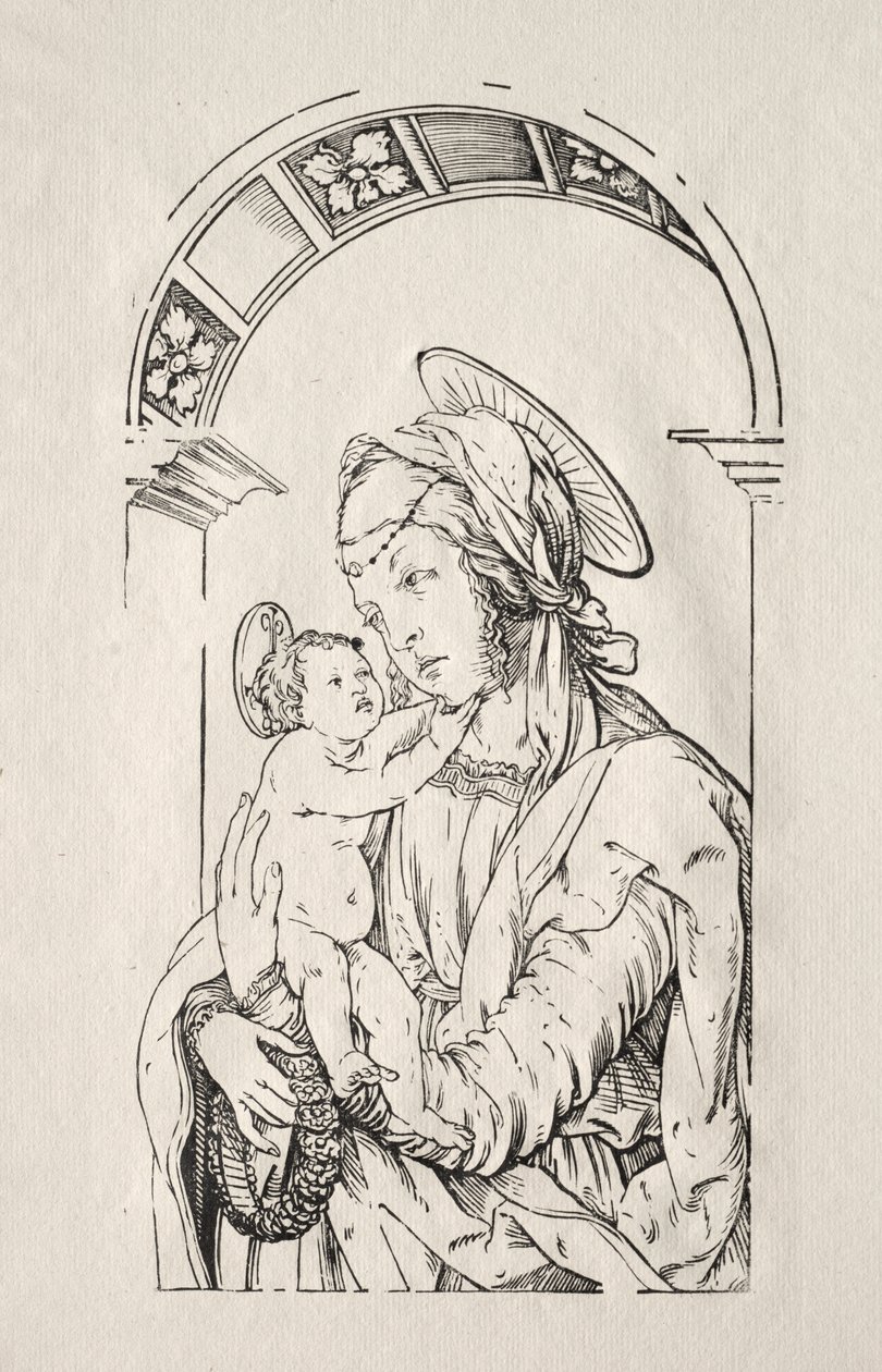 The Virgin with the Child under an Arch by Hans Burgkmair