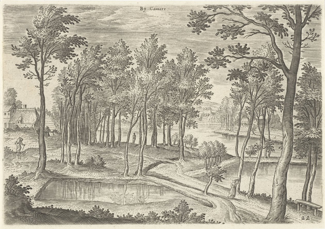 View of the Ponds of Ter Kameren by Hans Collaert (I)