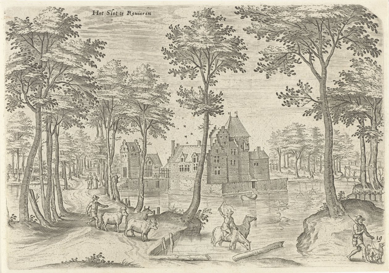 View of the Castle of Rivieren by Hans Collaert (I)