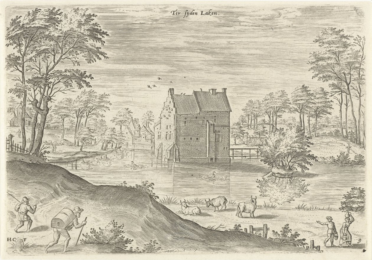 View of Coensborg Castle in Laken by Hans Collaert (I)