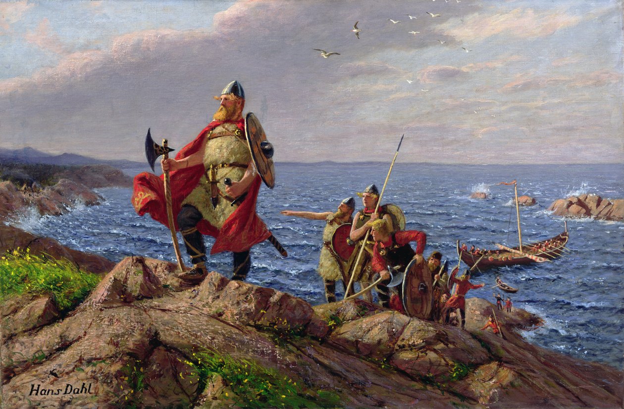 Leif Eriksson Discovers America by Hans Dahl