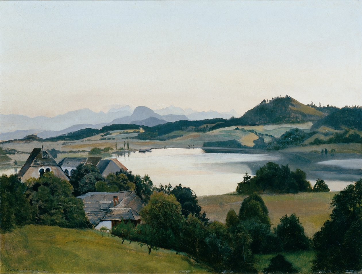 Carinthian Landscape (Kraiger Lake with Ulrichsberg) by Hans Frank