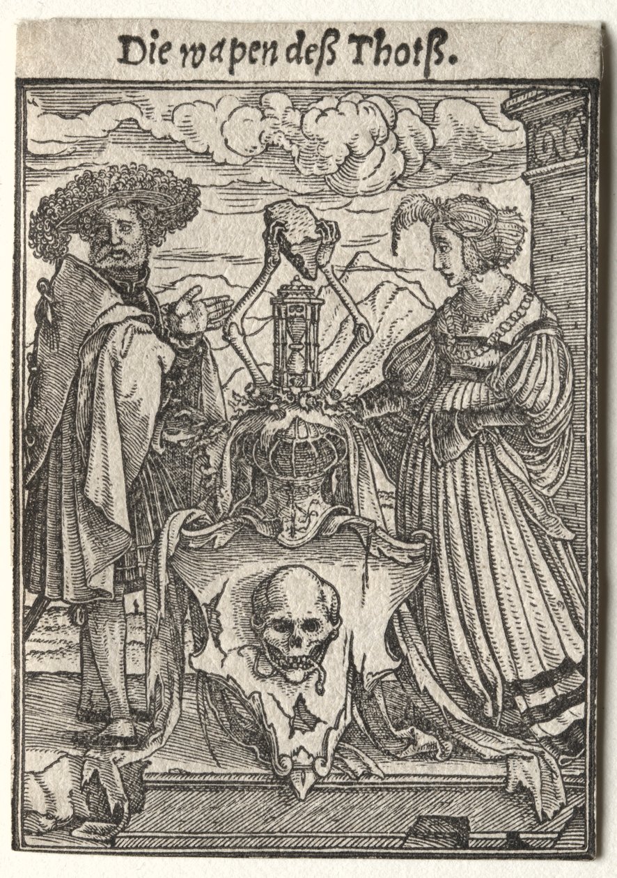 Dance of Death: The Coat of Arms of Death by Hans Holbein