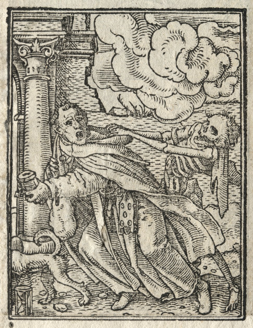 The Dance of Death: The Mendicant Friar, The Nun by Hans Holbein