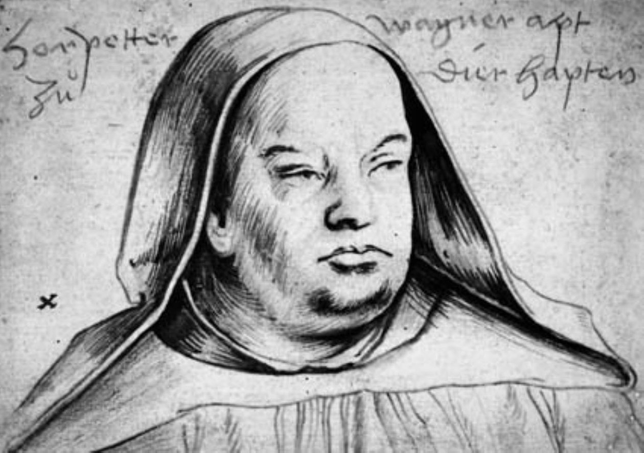 Portrait of Peter Wagner, Abbot of Thierhaupten by Hans Holbein d.Æ.
