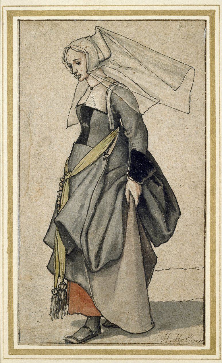 A Young English Woman, 16th Century by Hans Holbein der Jüngere