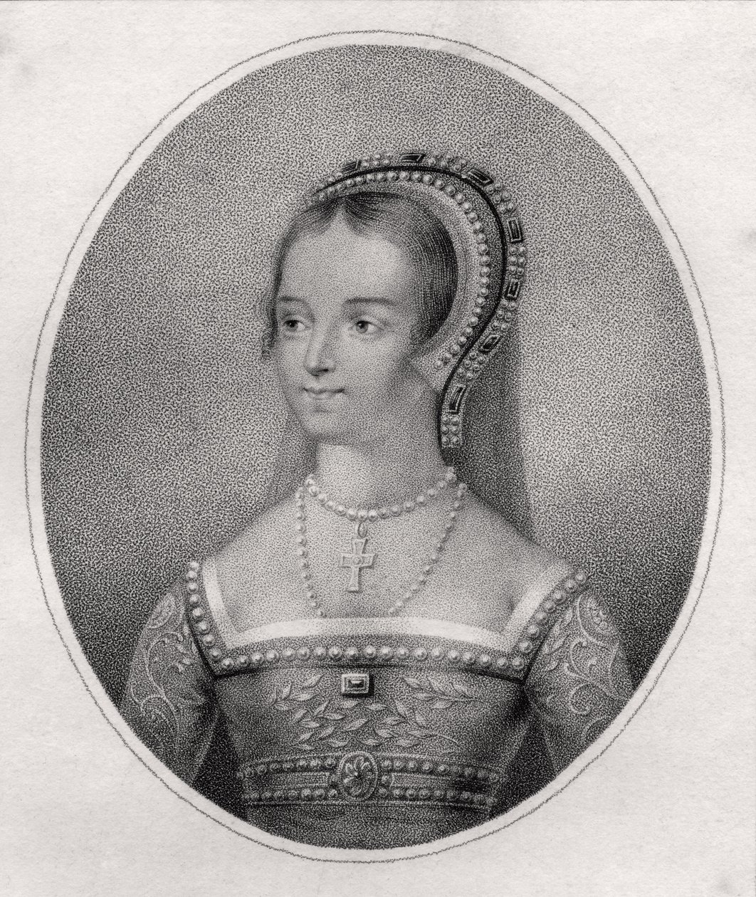 Catherine Parr, engraved by Bocquet, from 