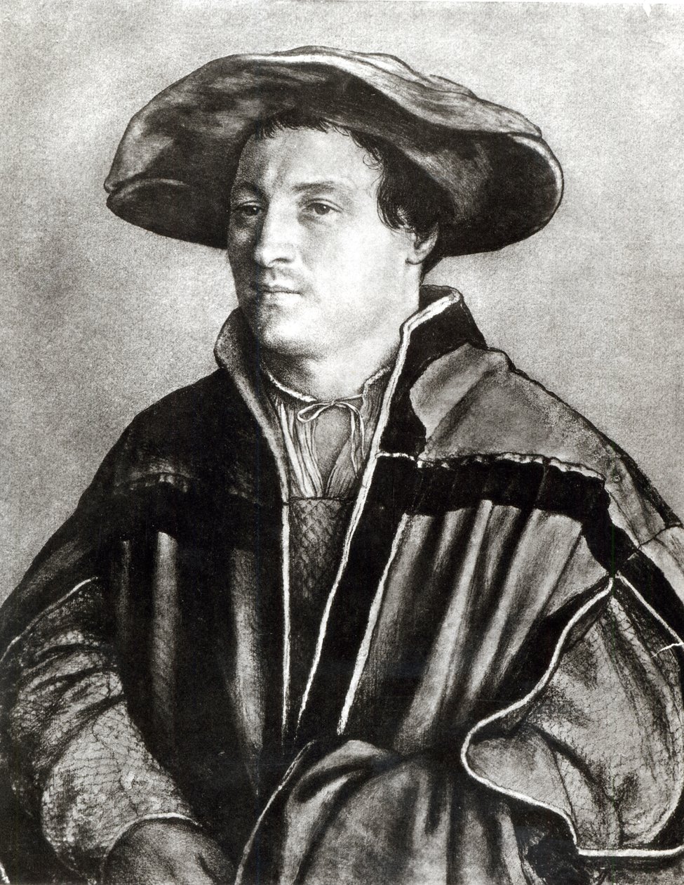 Portrait of a Man with a Red Hat, c.1530 by Hans Holbein der Jüngere