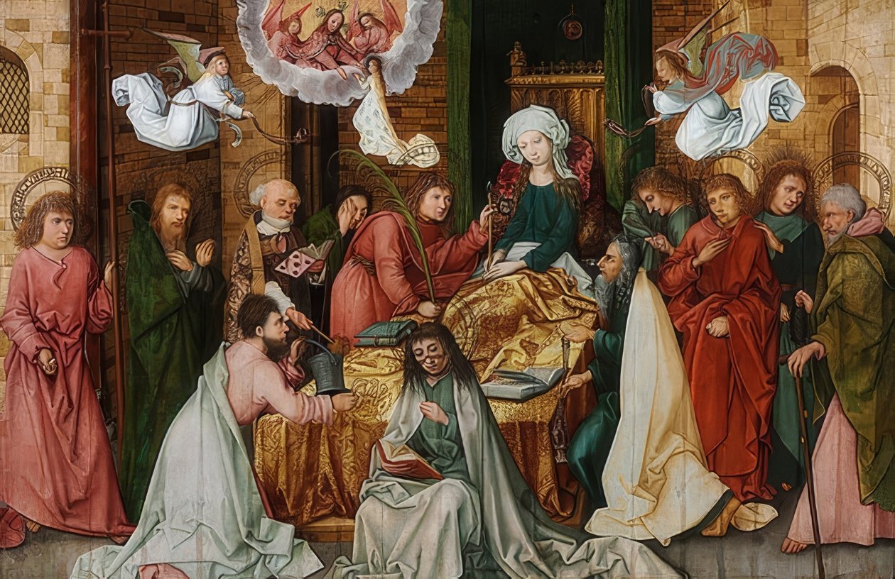 The Death of the Virgin Mary. 1492 by Hans Holbein the Elder