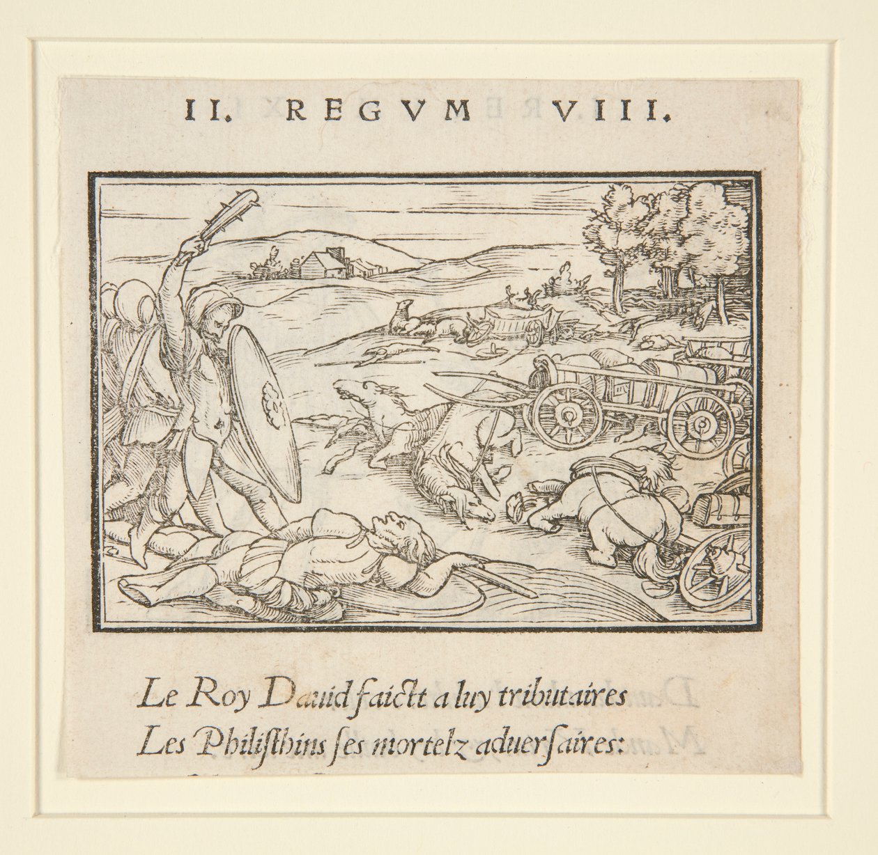 David Subdues his Enemies (recto); David and Uriah (verso) by Hans Holbein der Jüngere