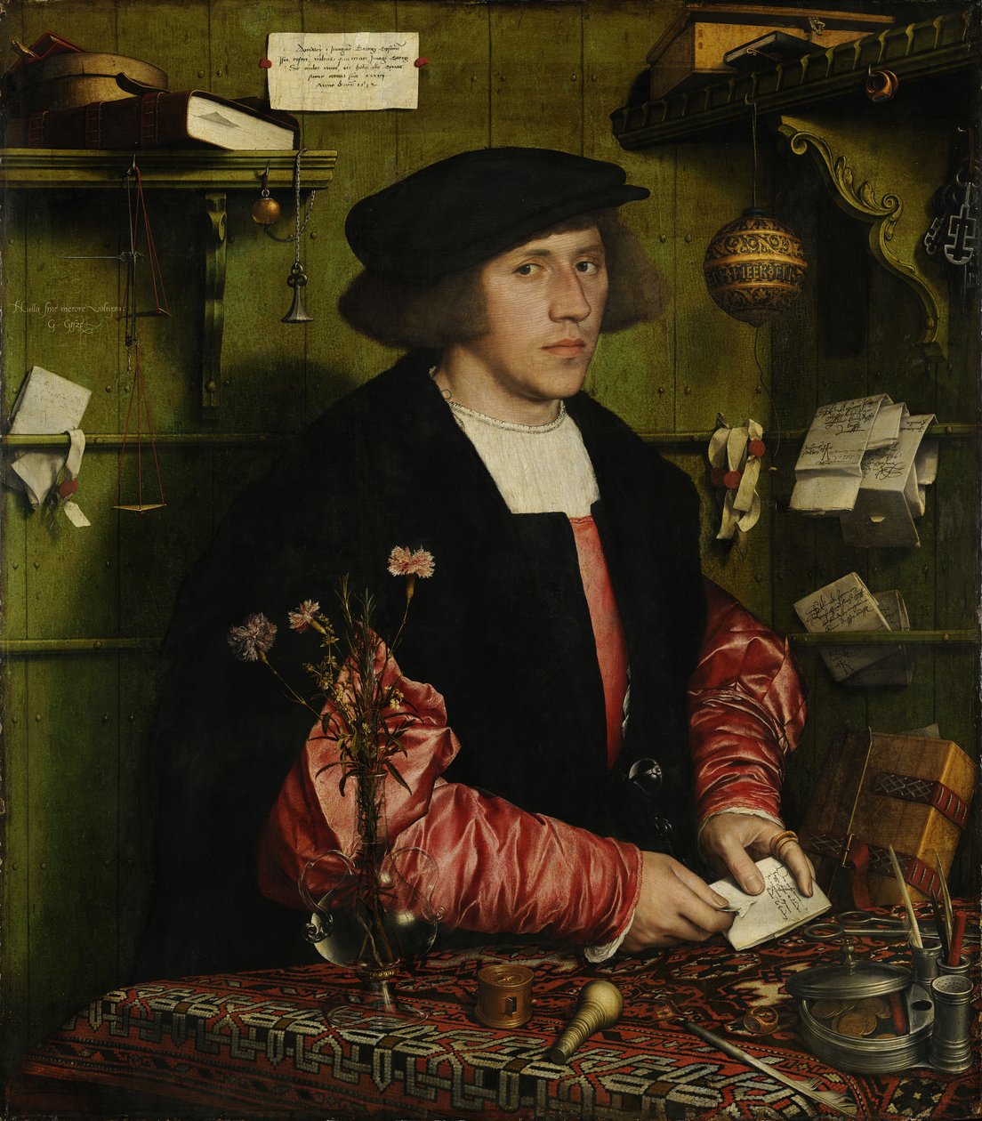 Portrait of the Merchant George Gisze by Hans Holbein der Jüngere