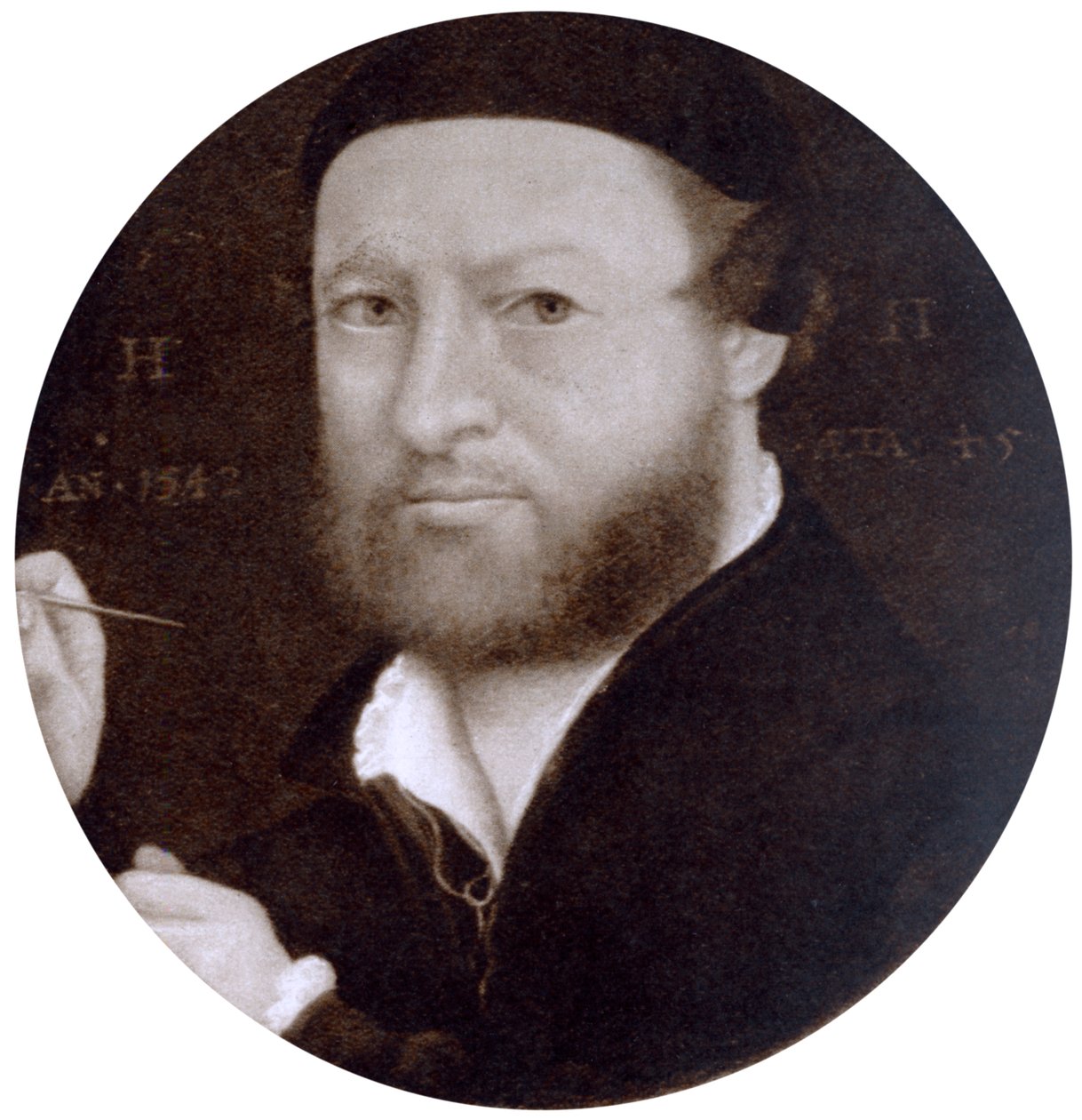 Self Portrait at the Age of 45, 1542, 1936 by Hans Holbein der Jüngere