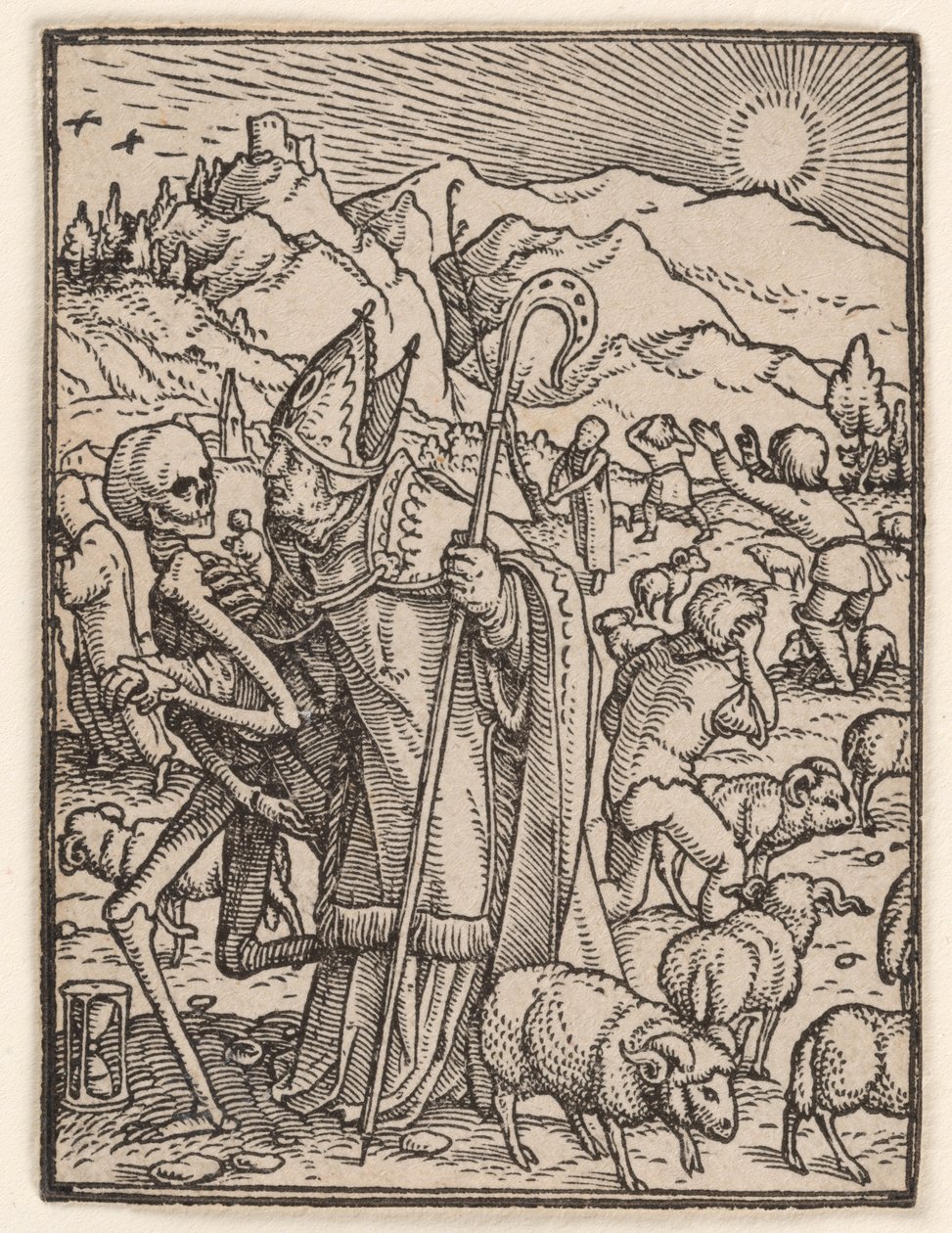 The Bishop, from "The Dance of Death" by Hans Holbein the Younger