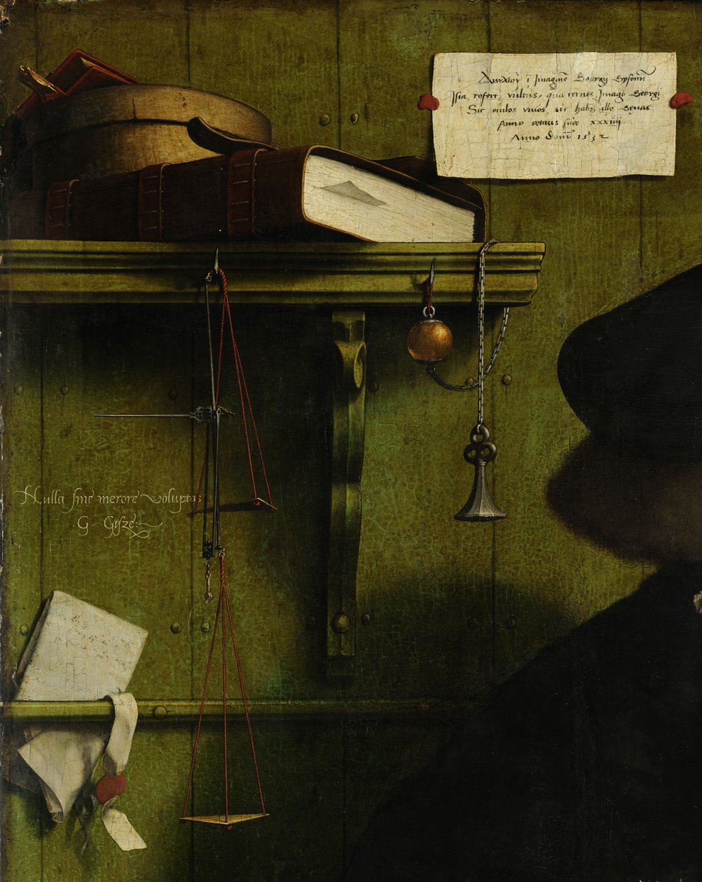 The Merchant Georg Gisze (Detail), 1532 by Hans Holbein der Jüngere