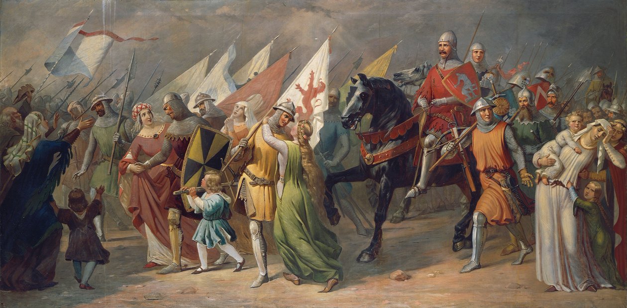 Return of Zurich Soldiers from the Battle of Dattwil by Hans Jakob Oeri