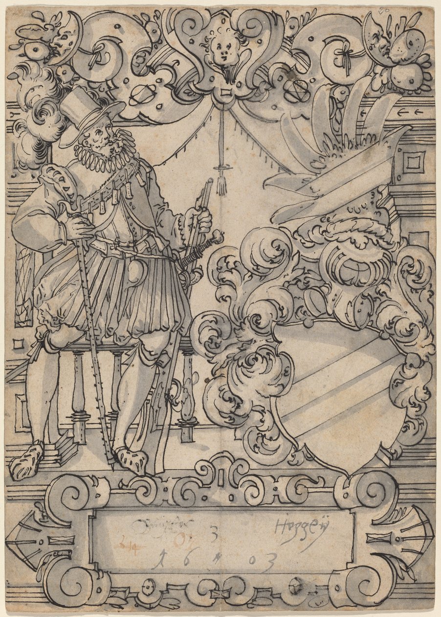 A Donor with a Coat of Arms by Hans Jegli II
