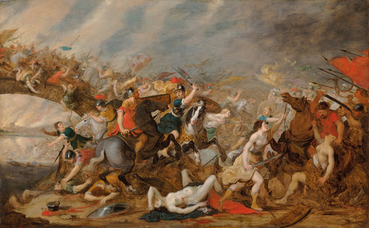 The Battle of the Amazons by Hans Jordaens III