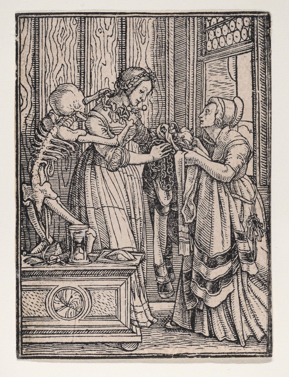 The Countess, from The Dance of Death, ca. 1526, published 1538 by Hans Lützelburger