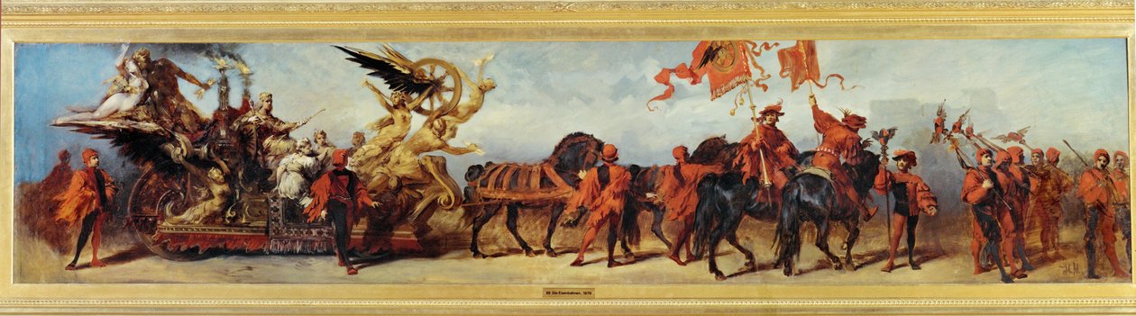 The Railroads, Sketch for the Jubilee Procession 1879 by Hans Makart