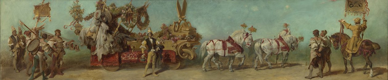 Design for the 1879 Parade - The Clothing Industry by Hans Makart